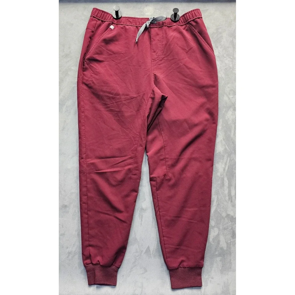 FIGS Technical Collection Burgundy Jogger Scrub Pants Mens L MXXSW2004